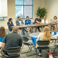 A group of Alumni at the event.